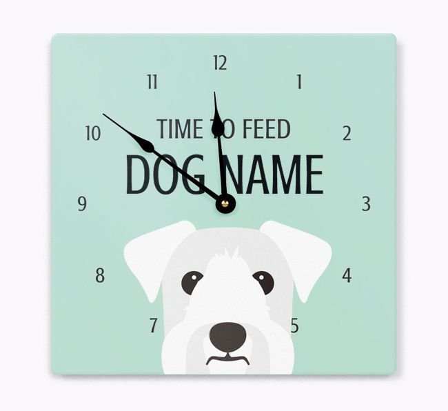 Time To Feed: Personalized {breedFullName} Wall Clock
